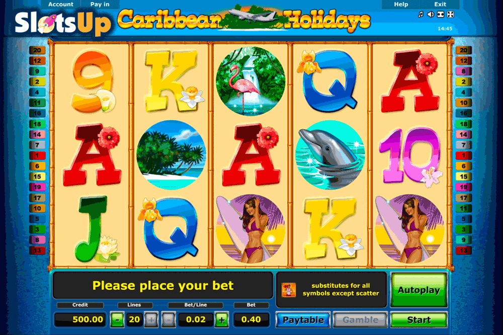 Описание слота «Caribbean Holidays» в казино Плей Фортуна